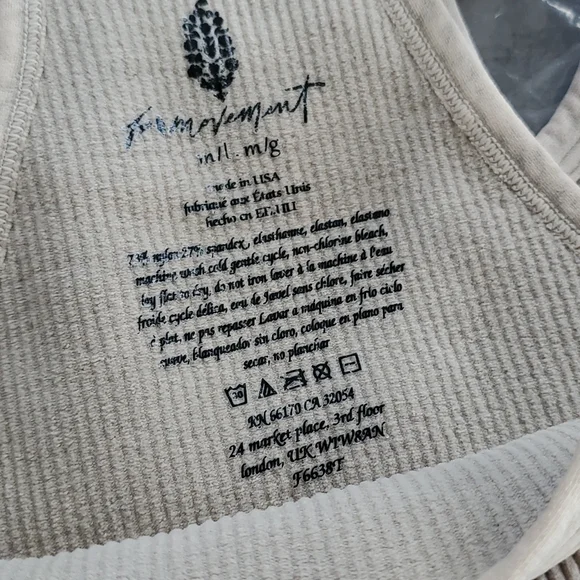 6. Free People Movement Happiness Runs Crop Brushed Taupe - Picture 8 of 17